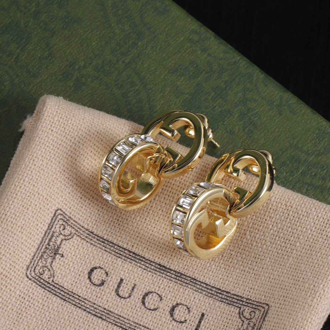 Versatile Crystal-trimmed Earrings