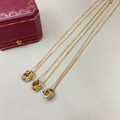 3 color diamond necklace