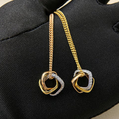 3 color diamond necklace