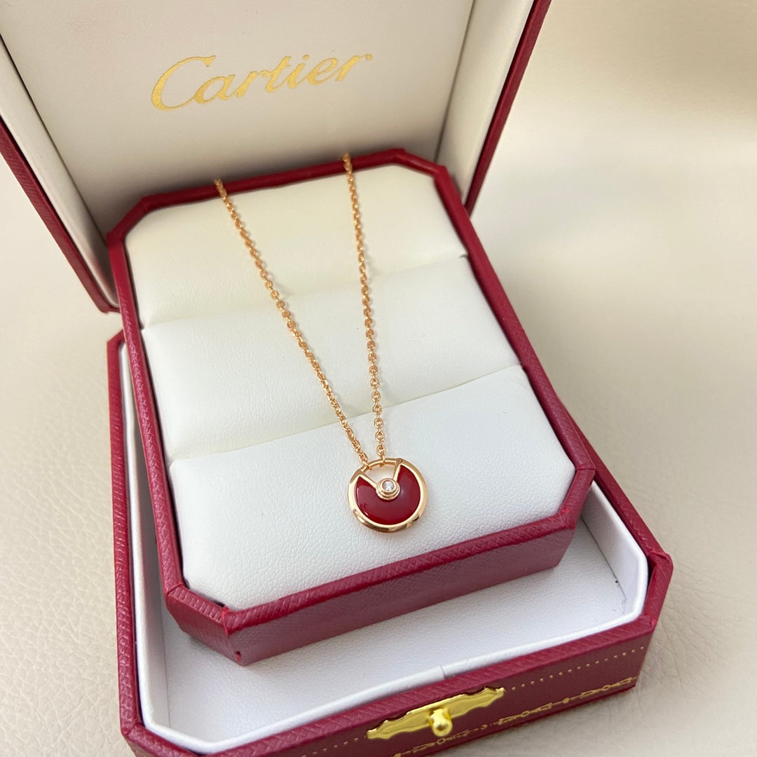 Double-sided mother-of-pearl necklace
