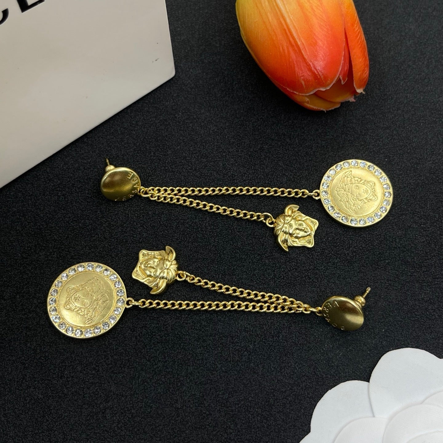Avatar Chain Tassel Earrings