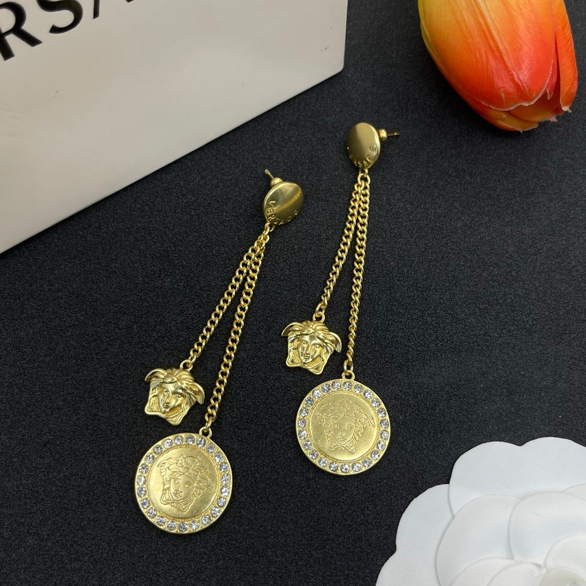 Avatar Chain Tassel Earrings