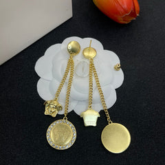 Avatar Chain Tassel Earrings
