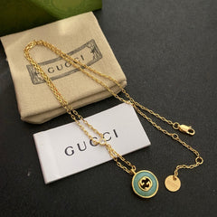Mother-of-Pearl Hollow Diamond Necklace