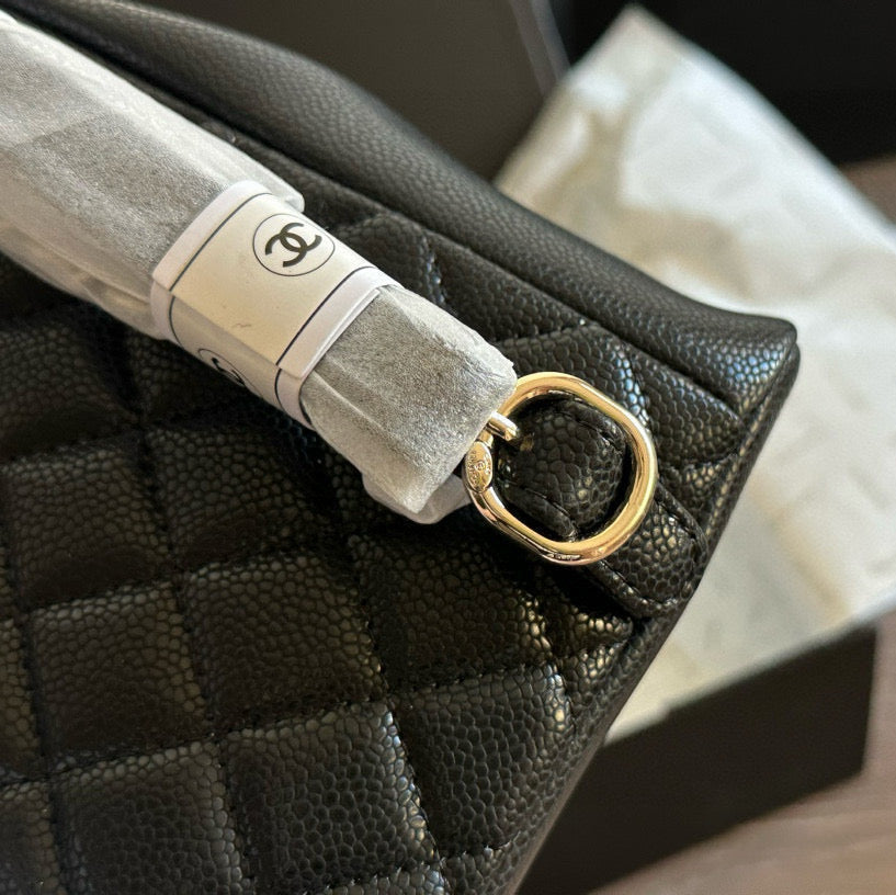Double pocket leather backpack
