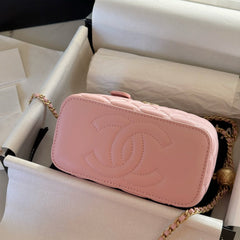 Mini Golden Ball Chain Box Bag