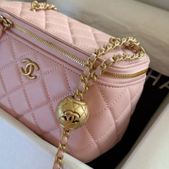 Mini Golden Ball Chain Box Bag