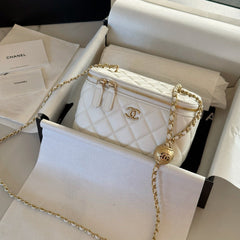 Mini Golden Ball Chain Box Bag