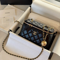 Mini Golden Ball Chain Box Bag