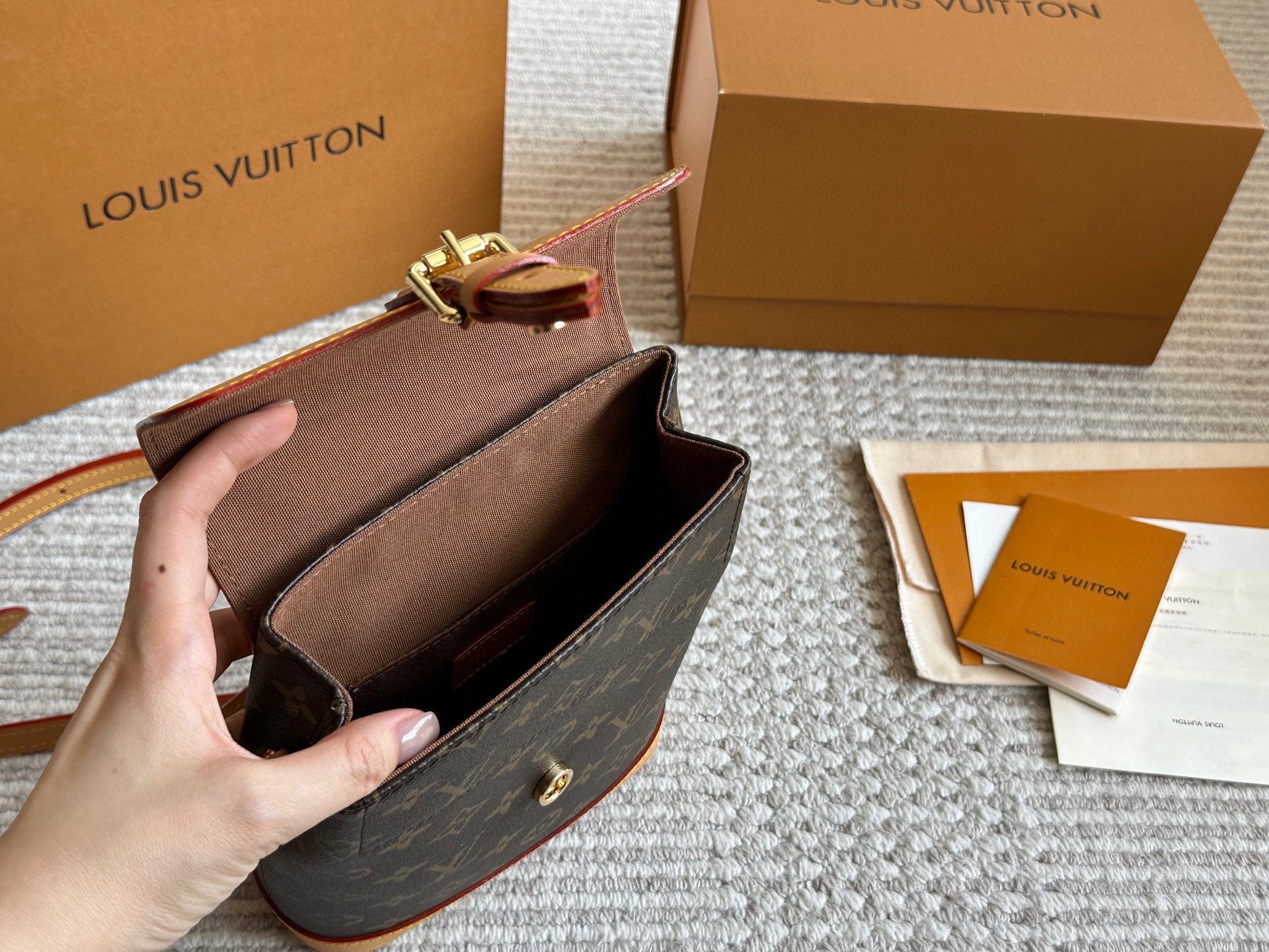 Leather soho backpack