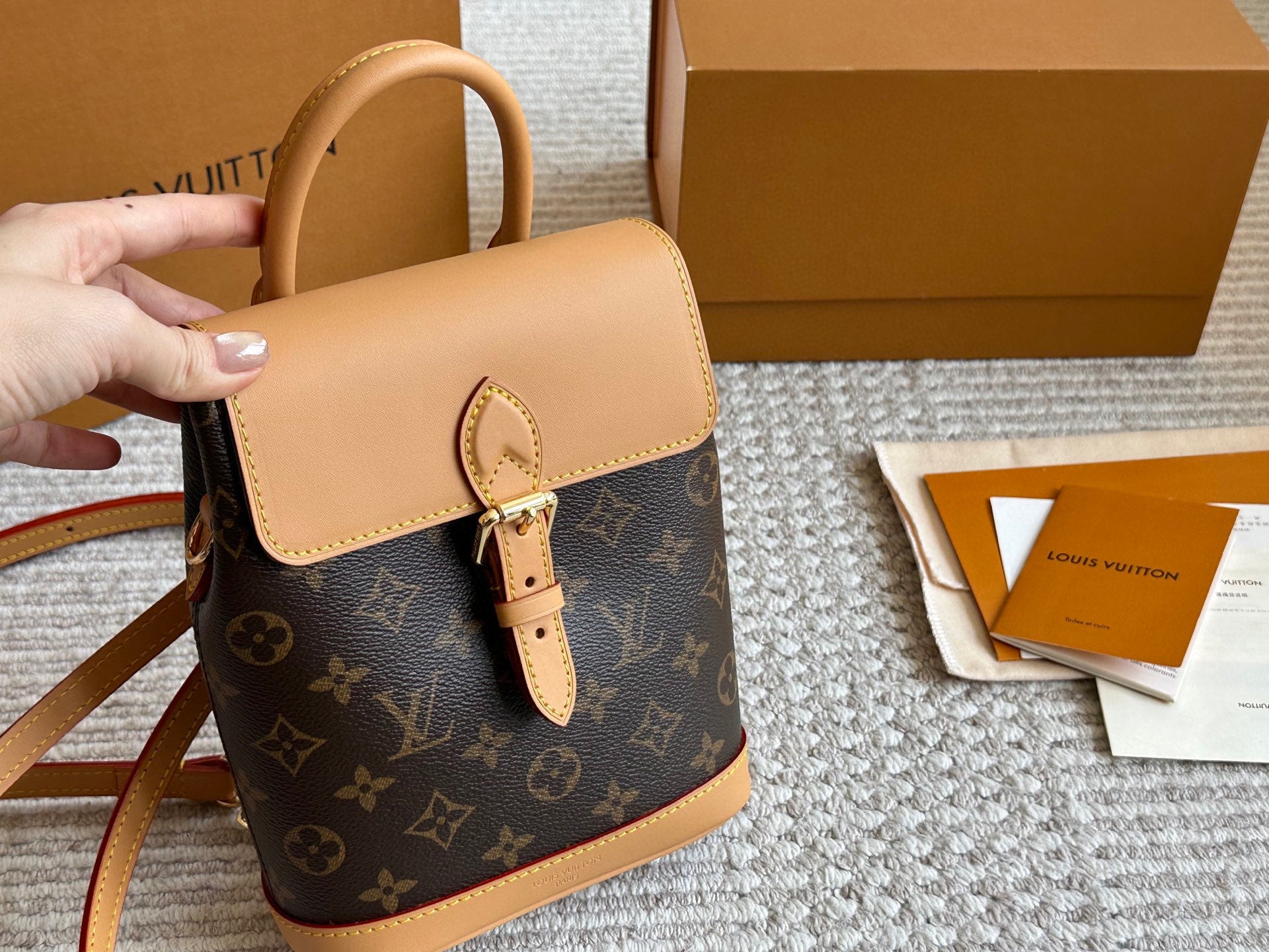 Leather soho backpack