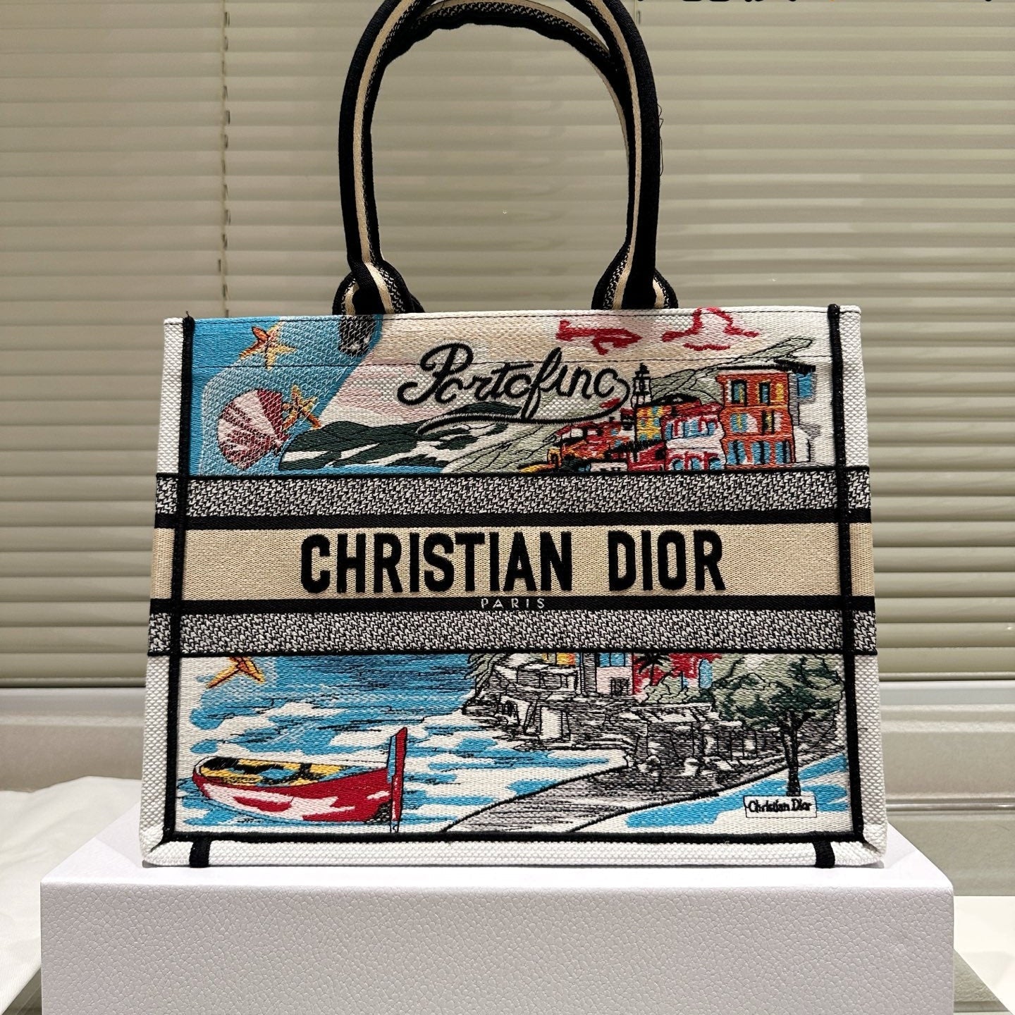 New Holiday Embroidered Book Tote