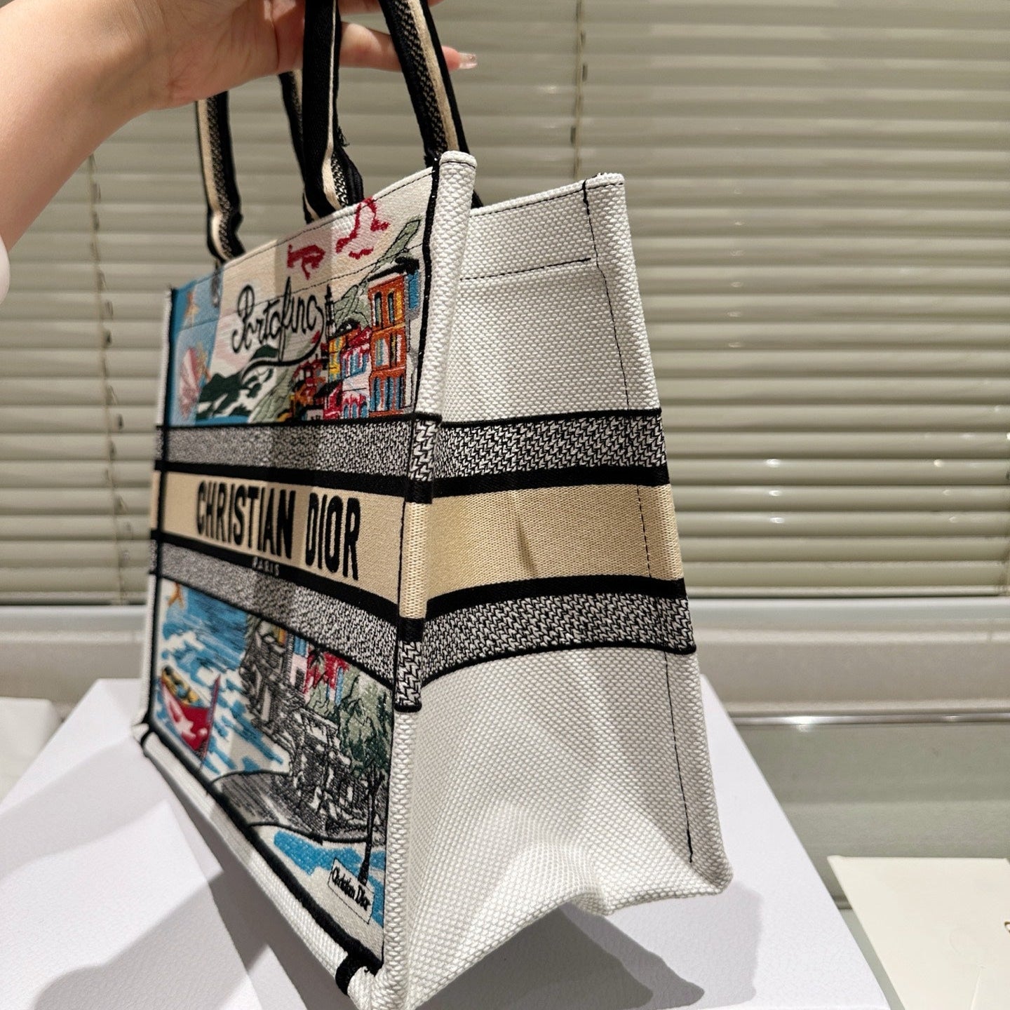 New Holiday Embroidered Book Tote