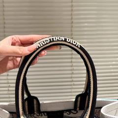 New Holiday Embroidered Book Tote
