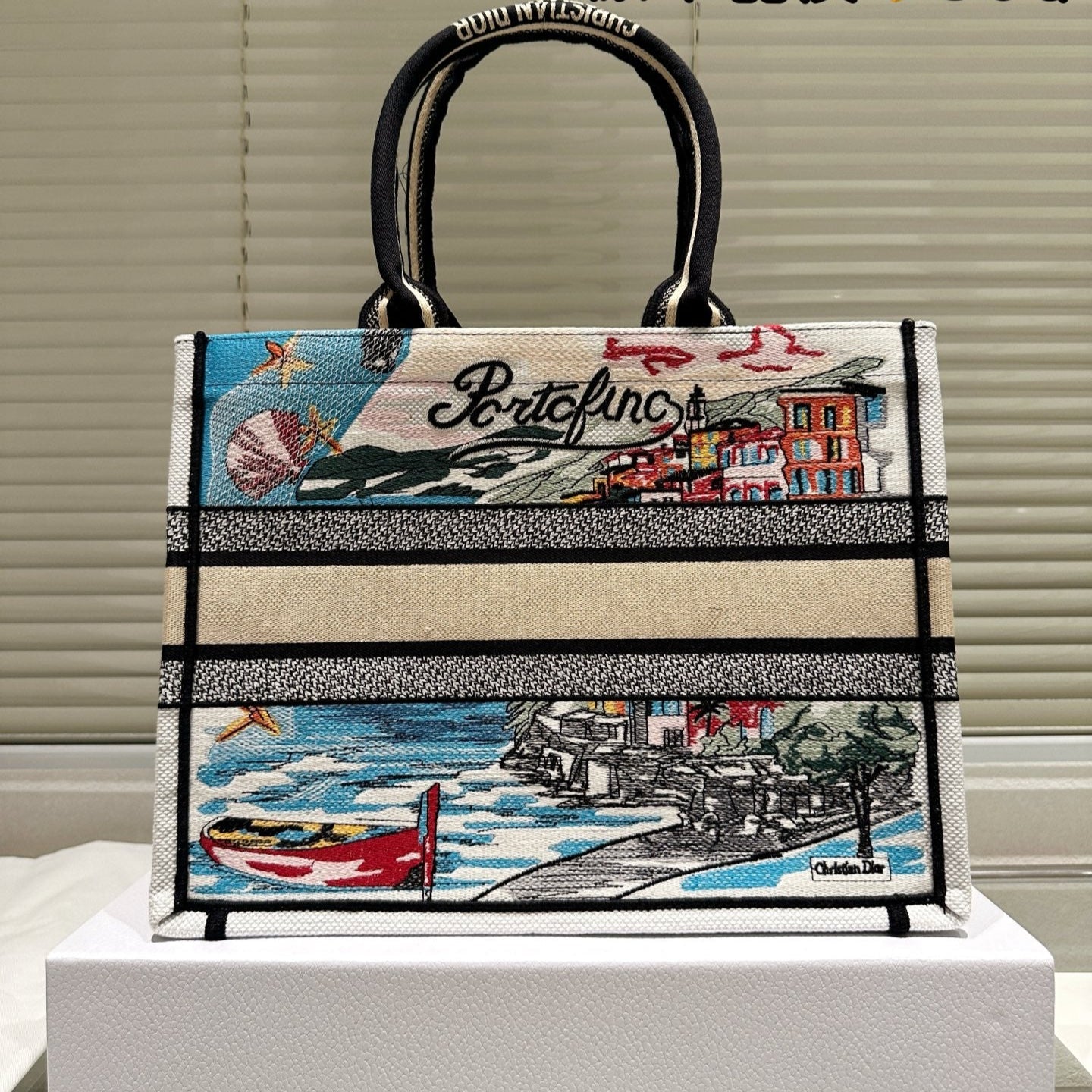 New Holiday Embroidered Book Tote