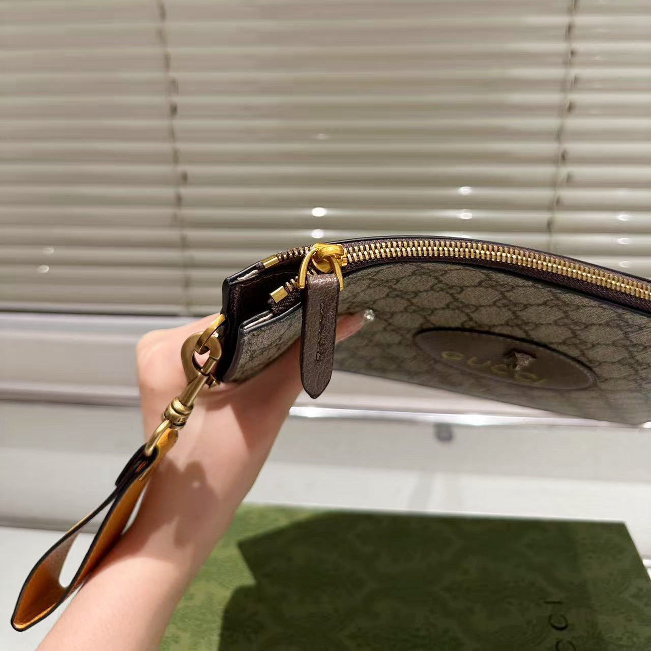 Tiger Logo Clutch Bag