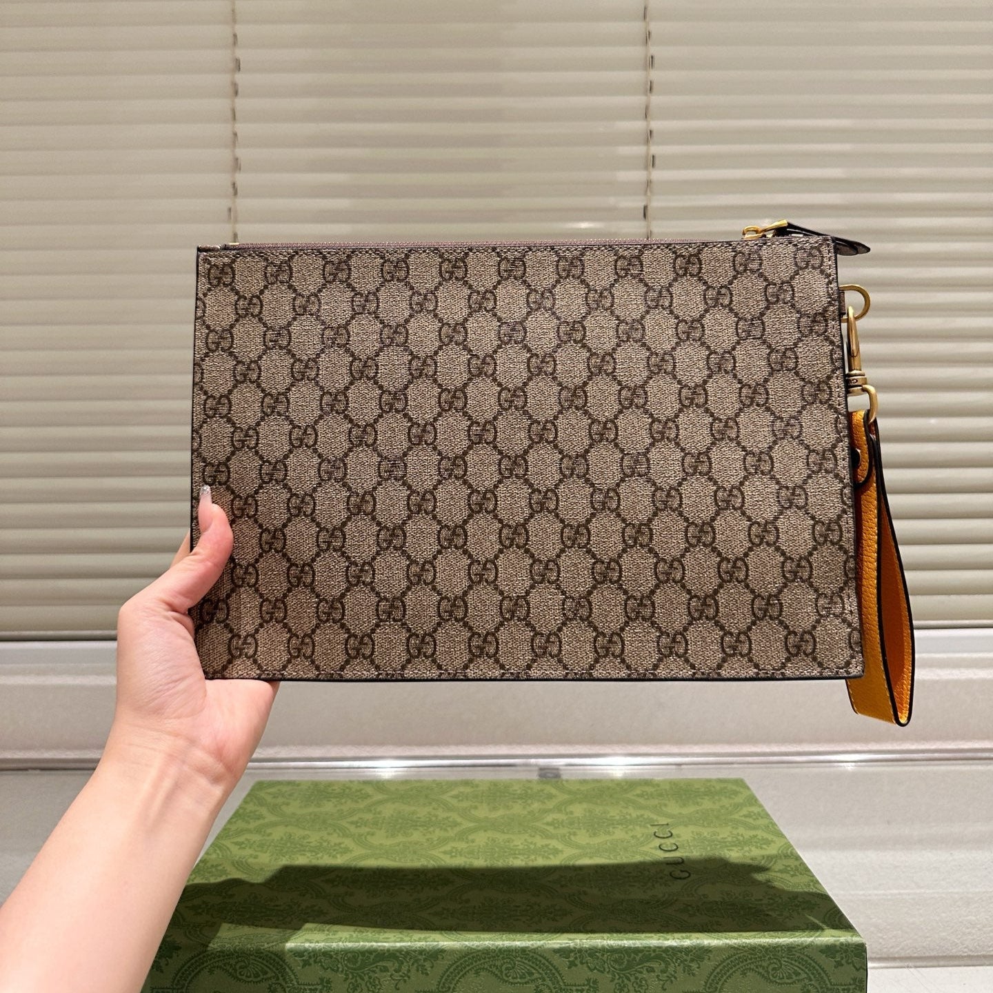 Tiger Logo Clutch Bag
