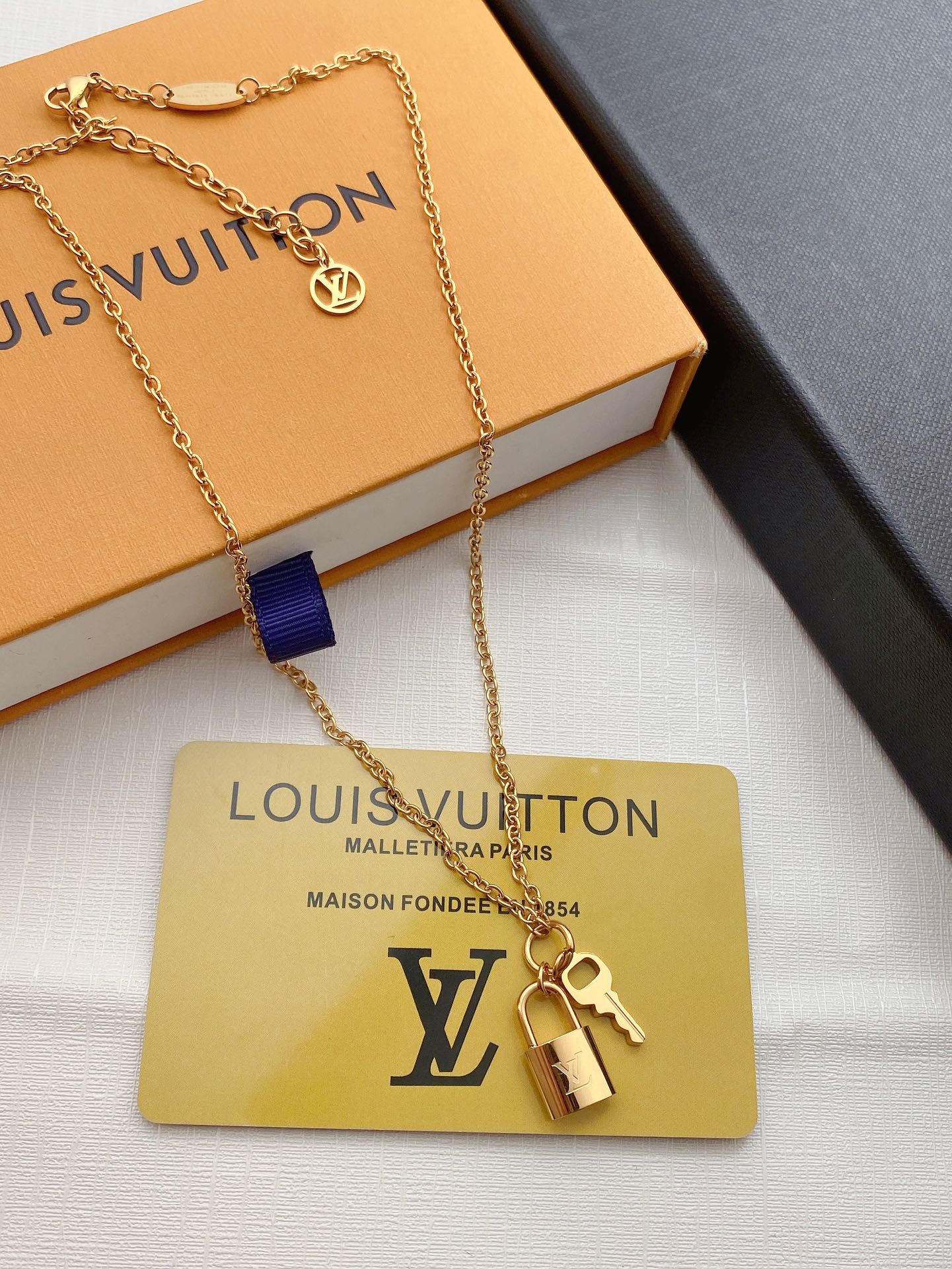 Floral Lettering Detachable Double Necklace