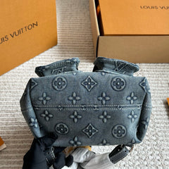Vintage Denim Backpack