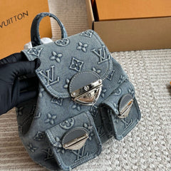 Vintage Denim Backpack