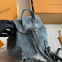 Vintage Denim Backpack