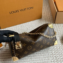 Leather Horizontal Box Bag