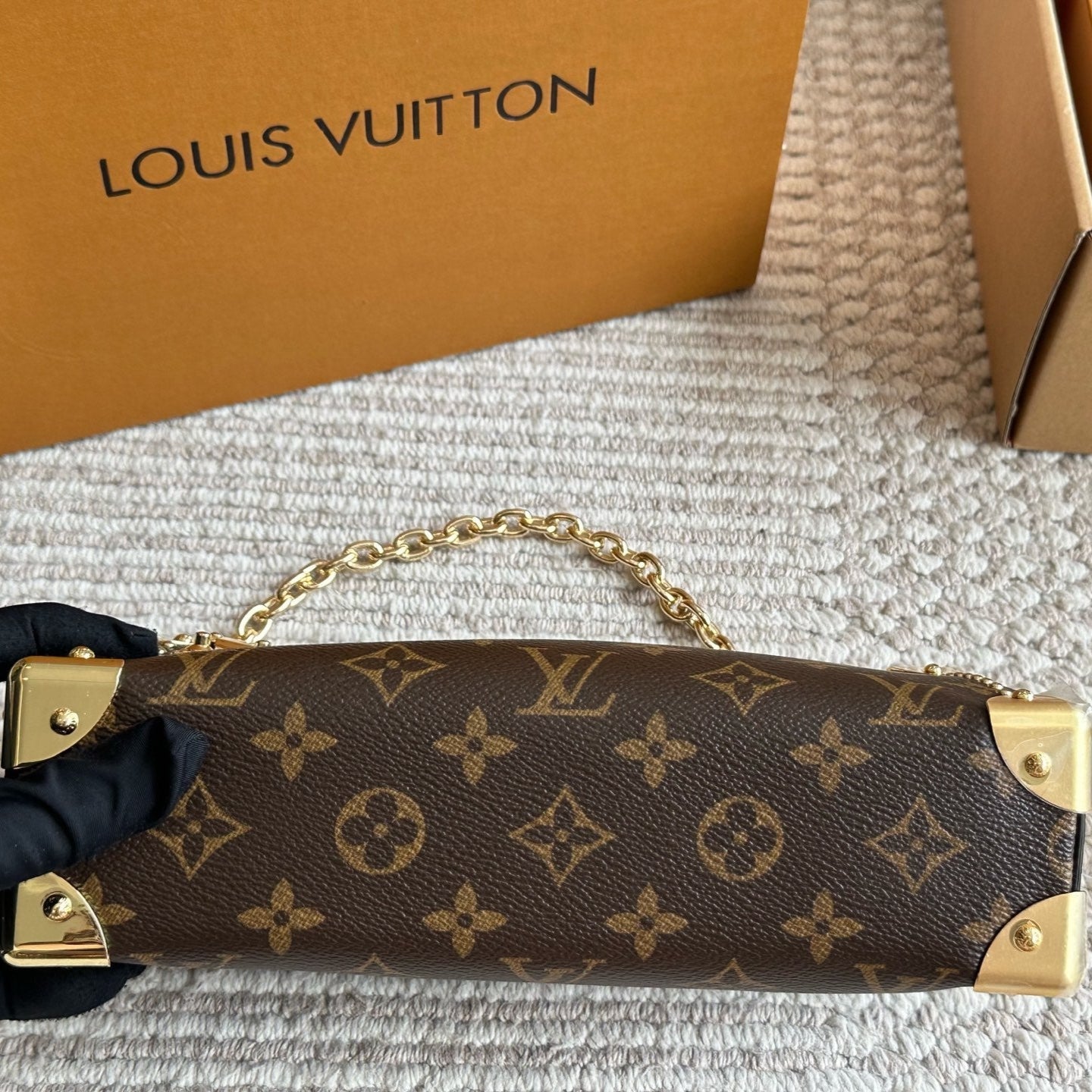 Leather Horizontal Box Bag