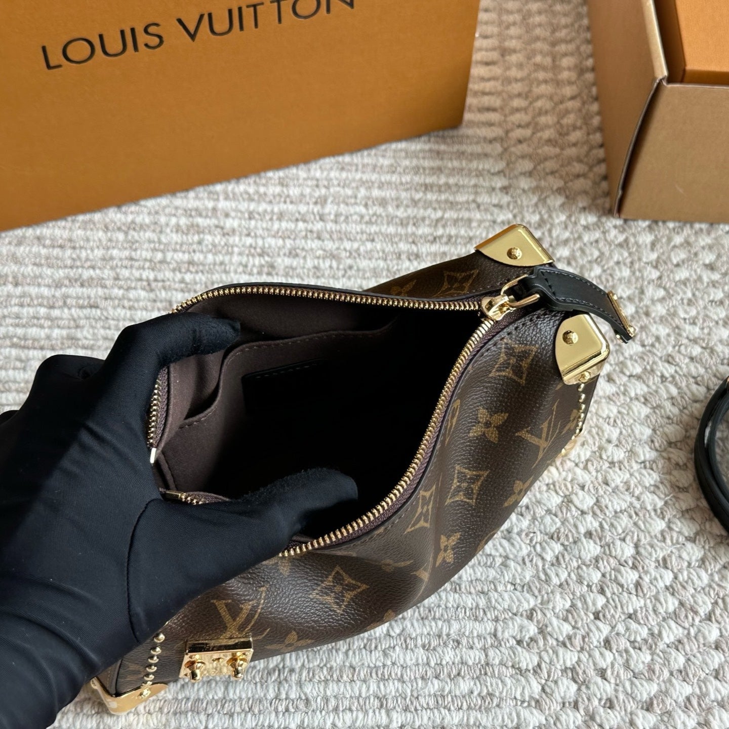 Leather Horizontal Box Bag