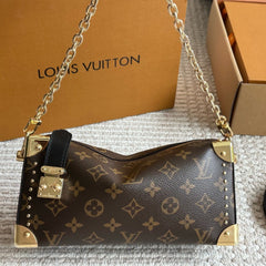 Leather Horizontal Box Bag