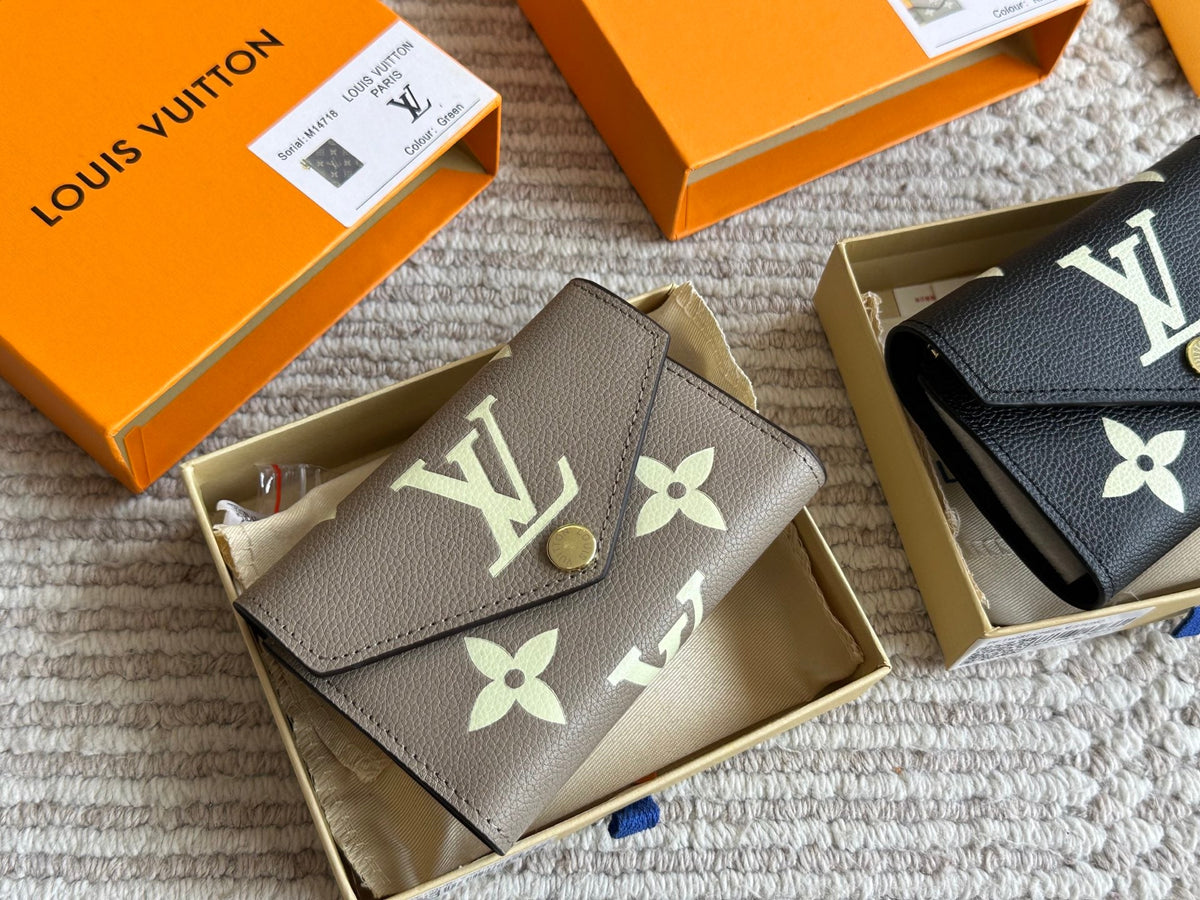 2 Colors Leather Floral Wallet