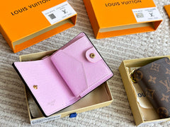 Leather floral wallet
