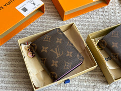Leather floral wallet
