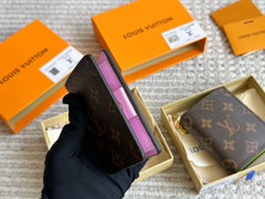 Leather floral wallet