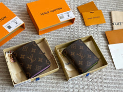 Leather floral wallet