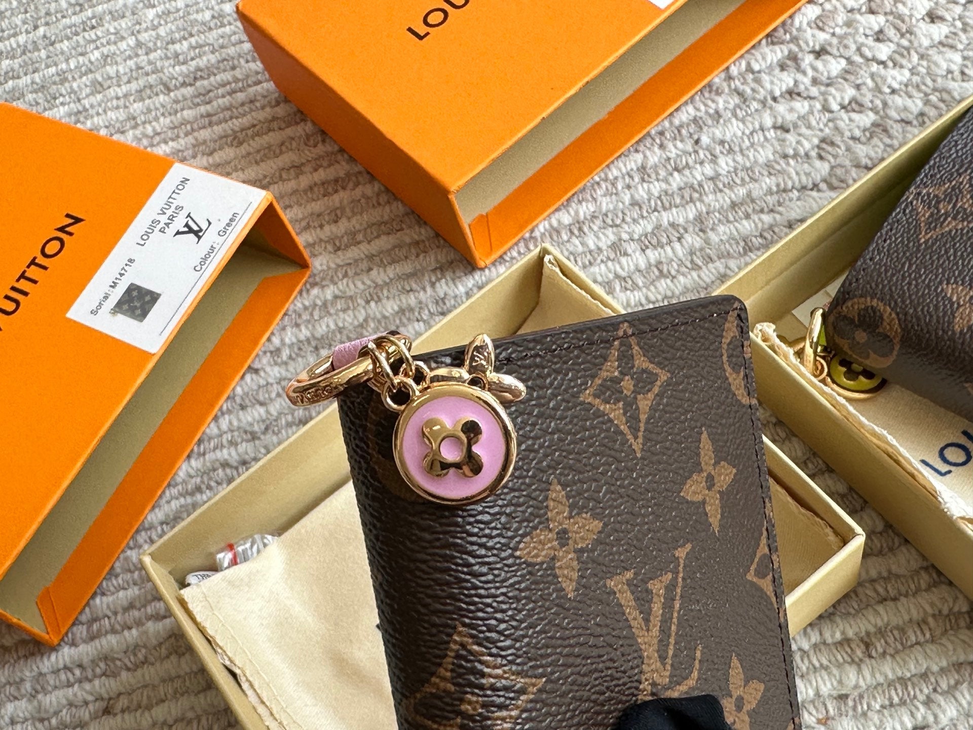 Leather floral wallet