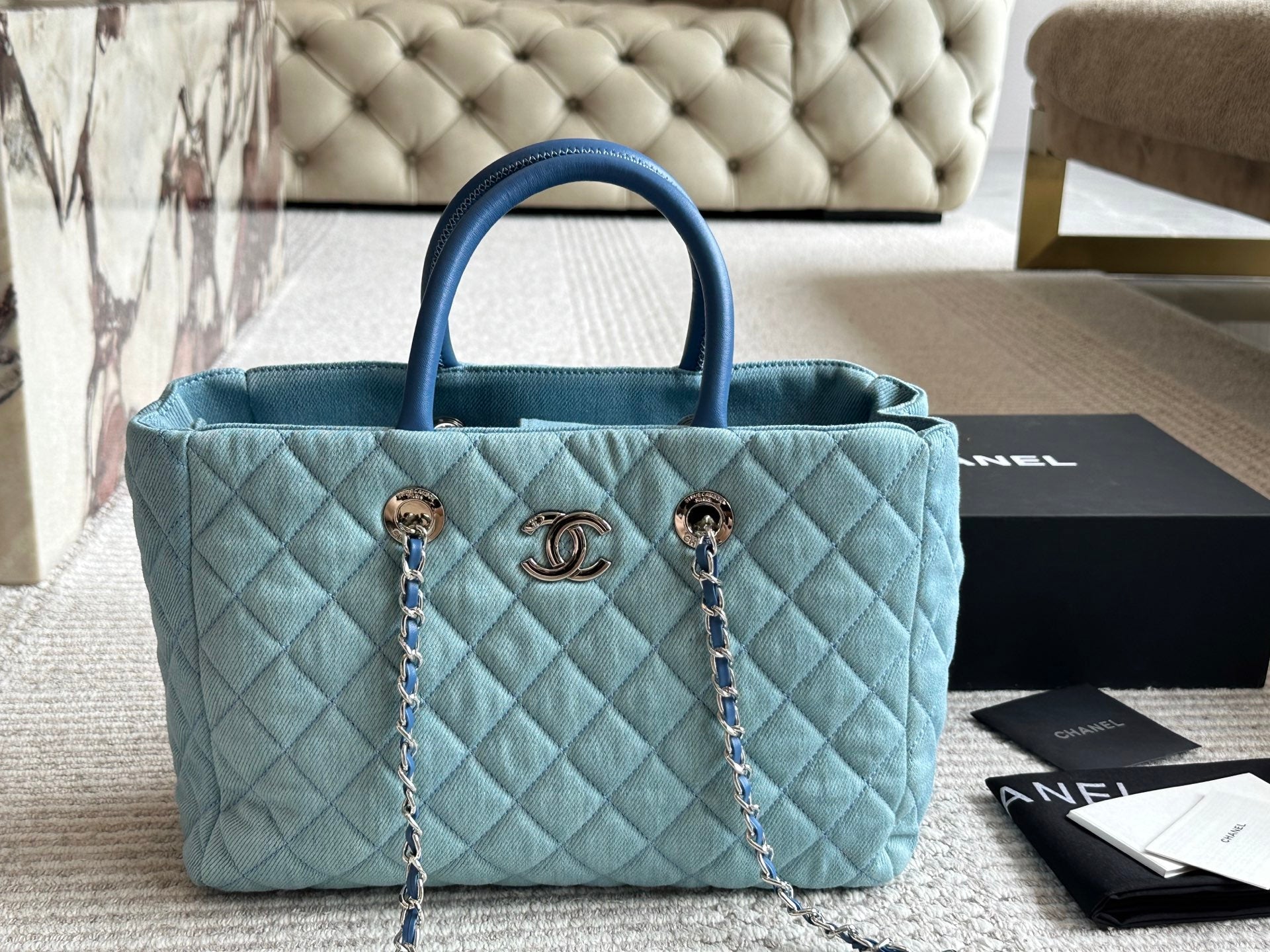 Vacation fashion denim beach bag