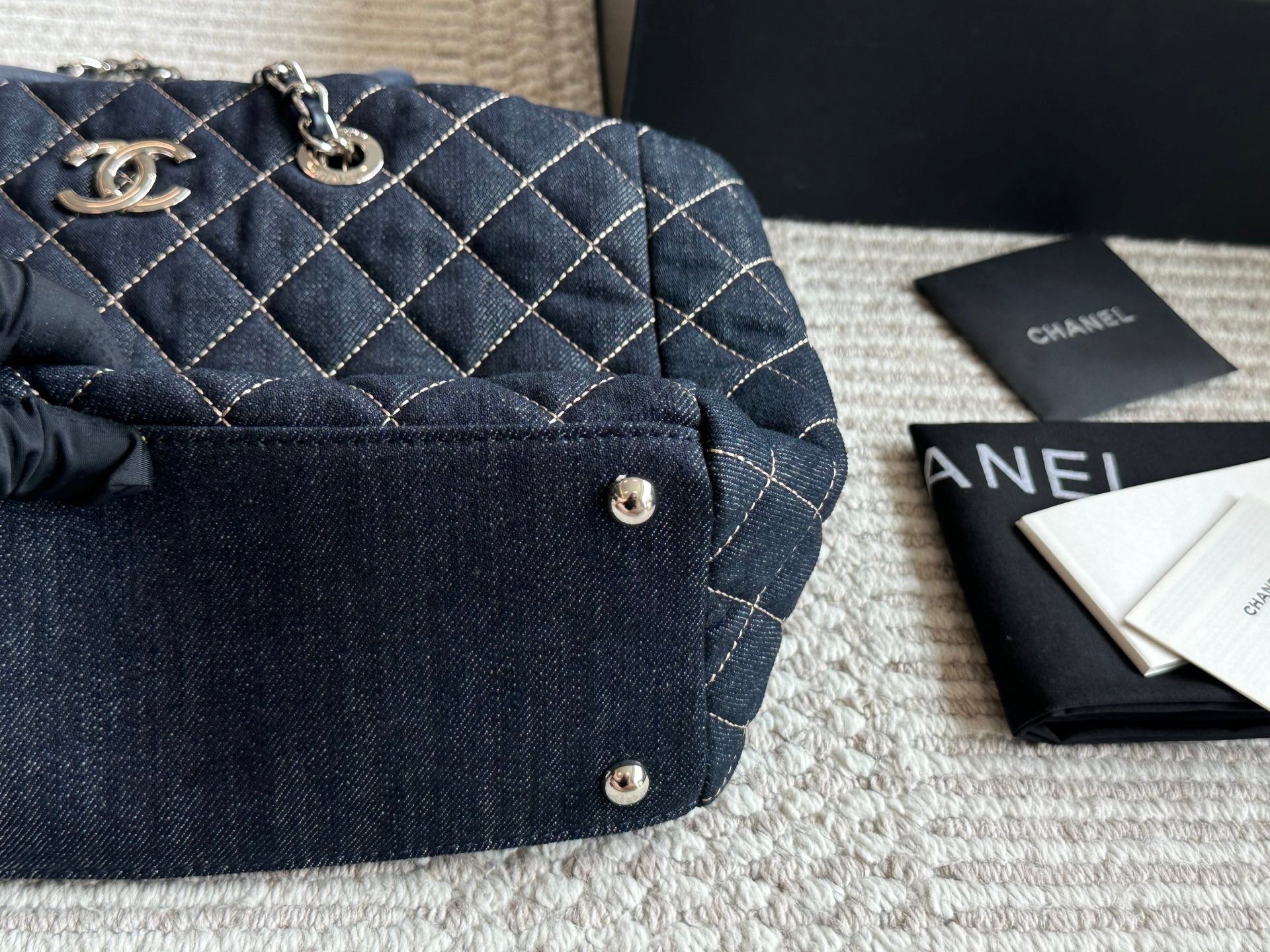 Vacation fashion denim beach bag