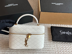 Exquisite leather small box bag