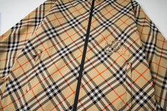 Nylon embroidered double-faced jacket