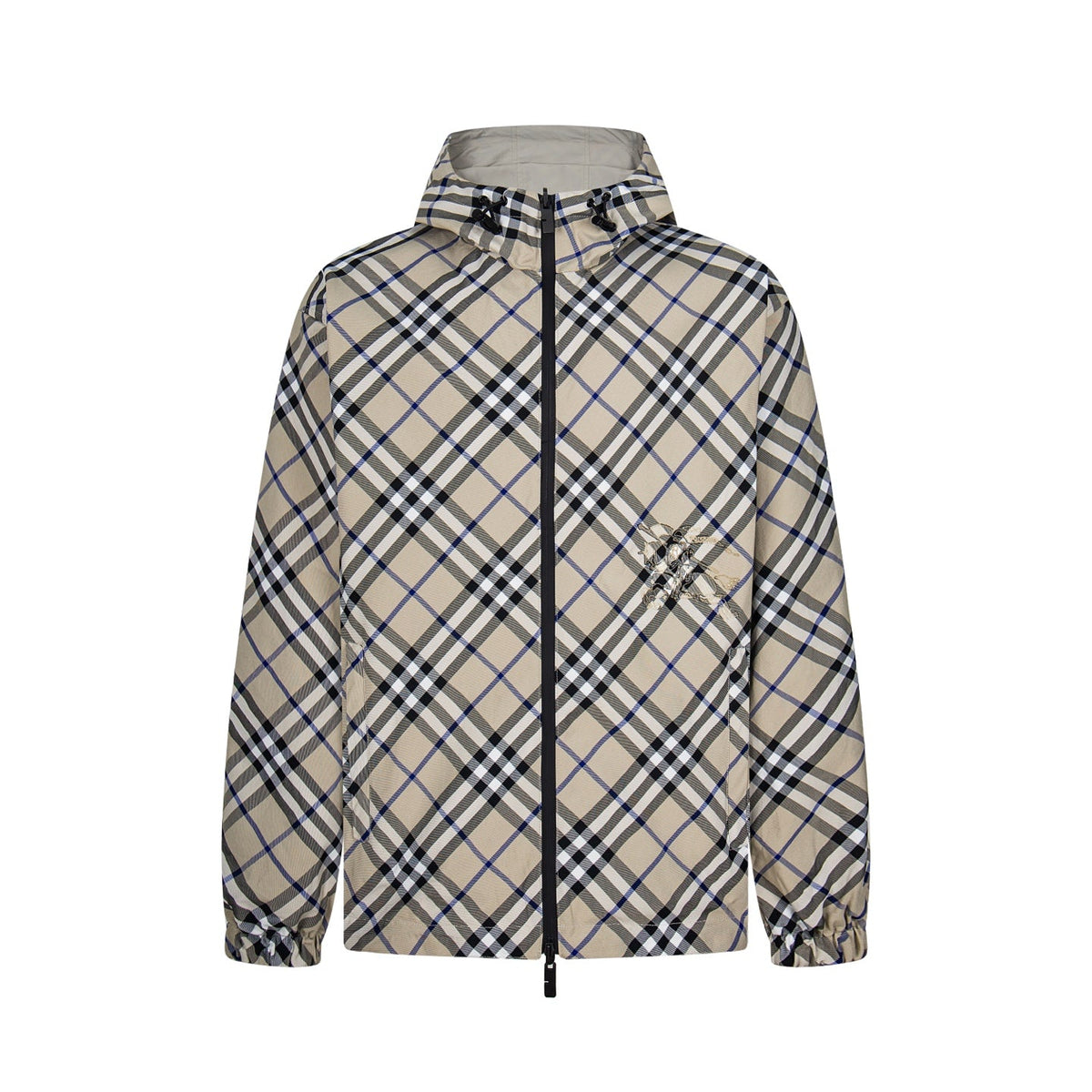 Nylon embroidered double-faced jacket