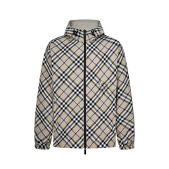 Nylon embroidered double-faced jacket