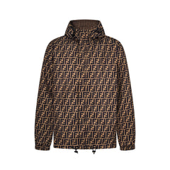 Double-faced silk jacquard jacket