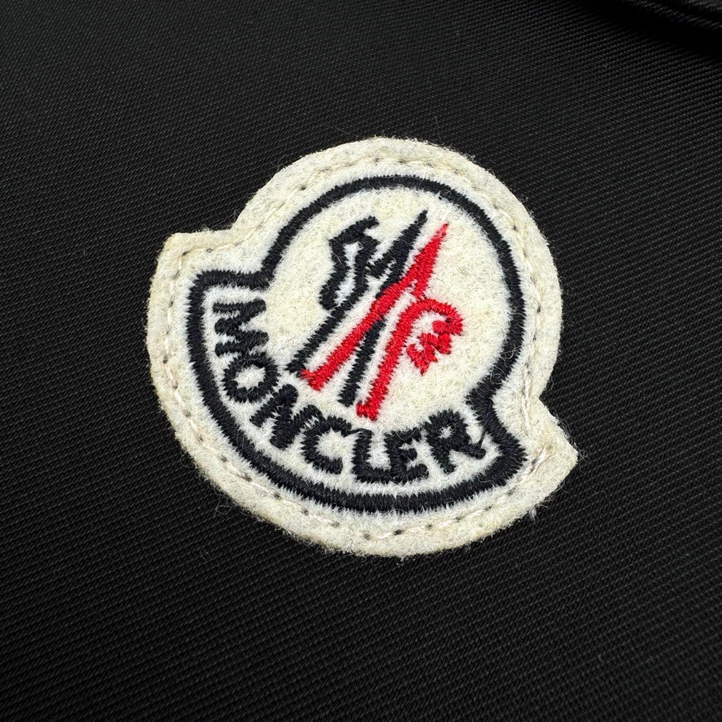 Badge zip-up cotton jacket