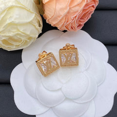 Square Diamond Earrings