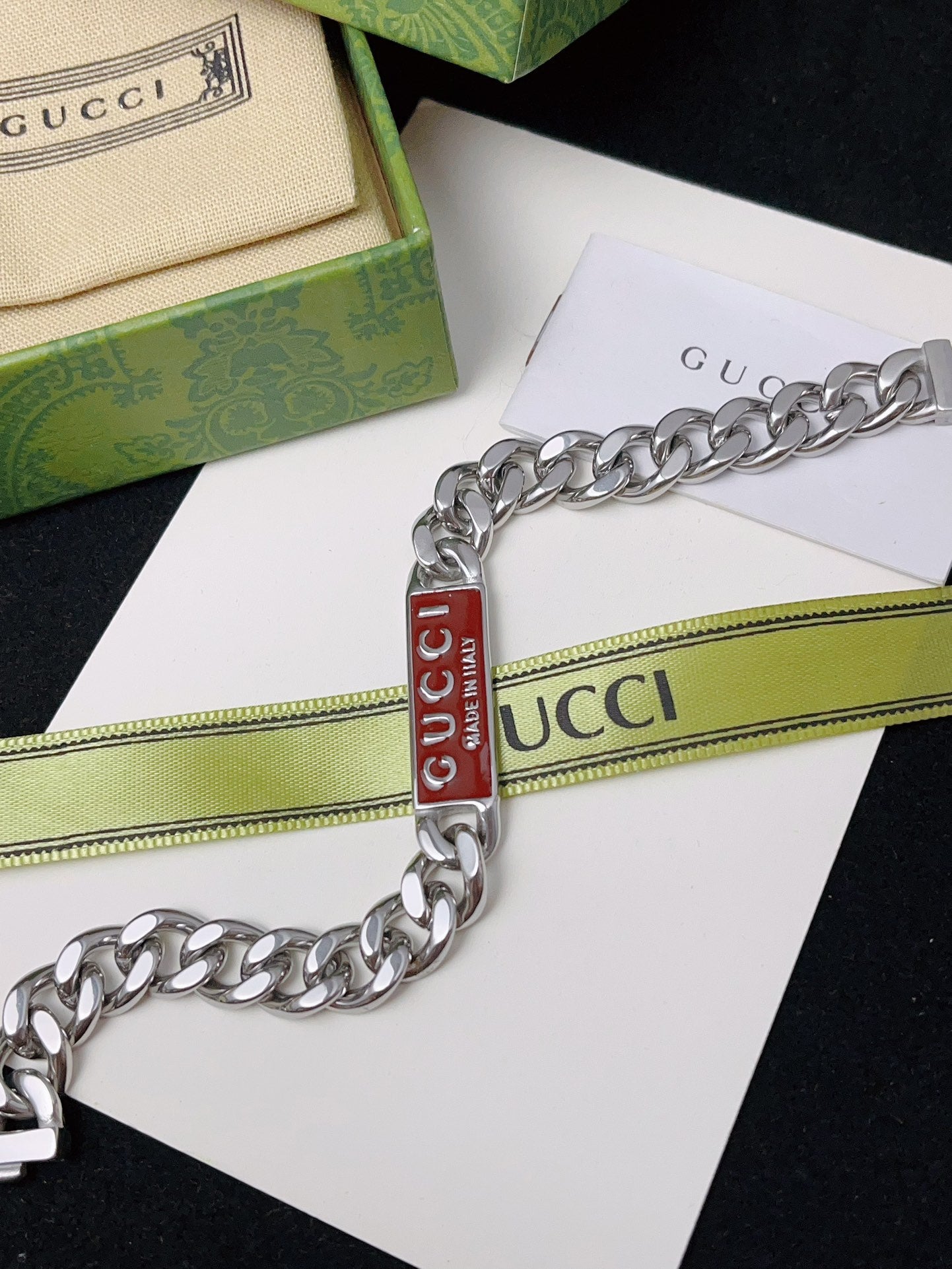 Titanium steel nameplate bracelet & necklace