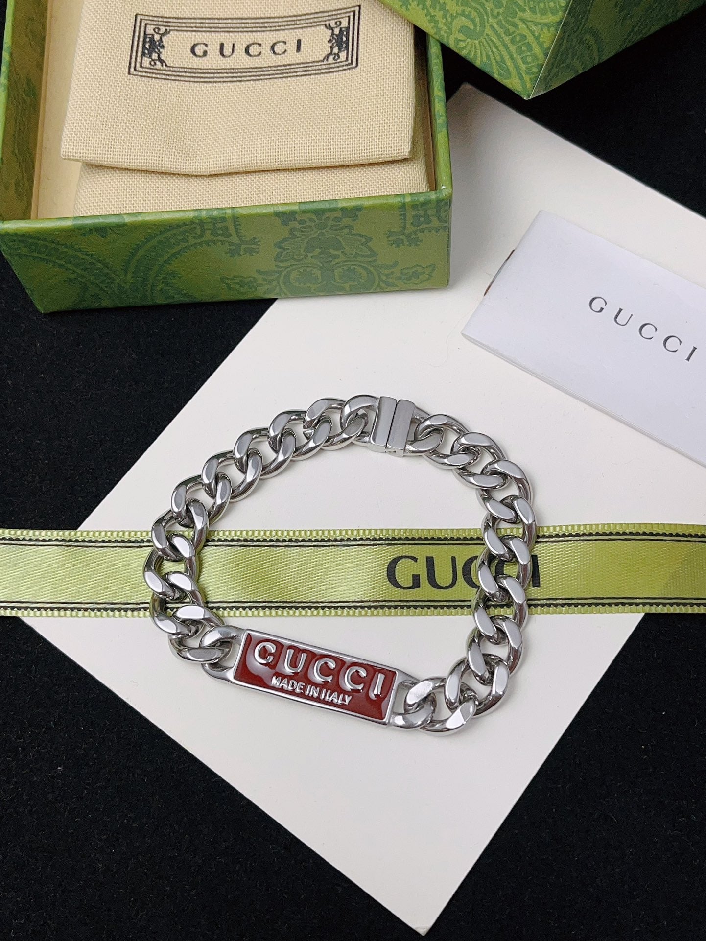 Titanium steel nameplate bracelet & necklace
