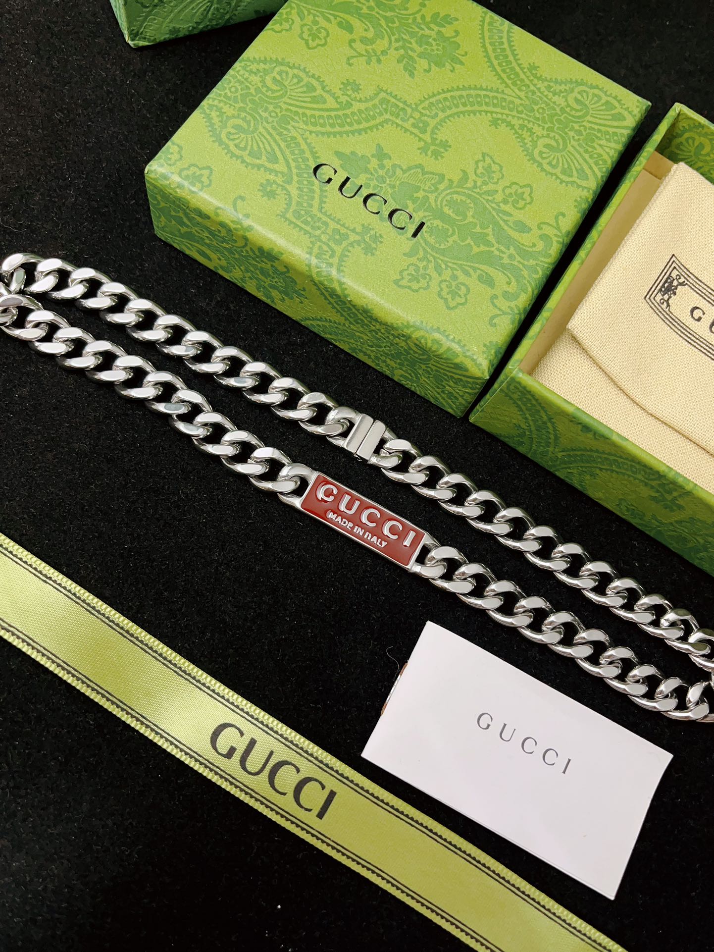 Titanium steel nameplate bracelet & necklace