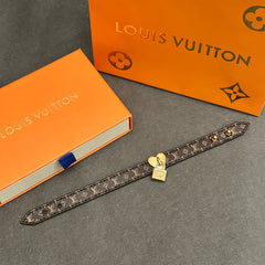 Heart lock leather bracelet