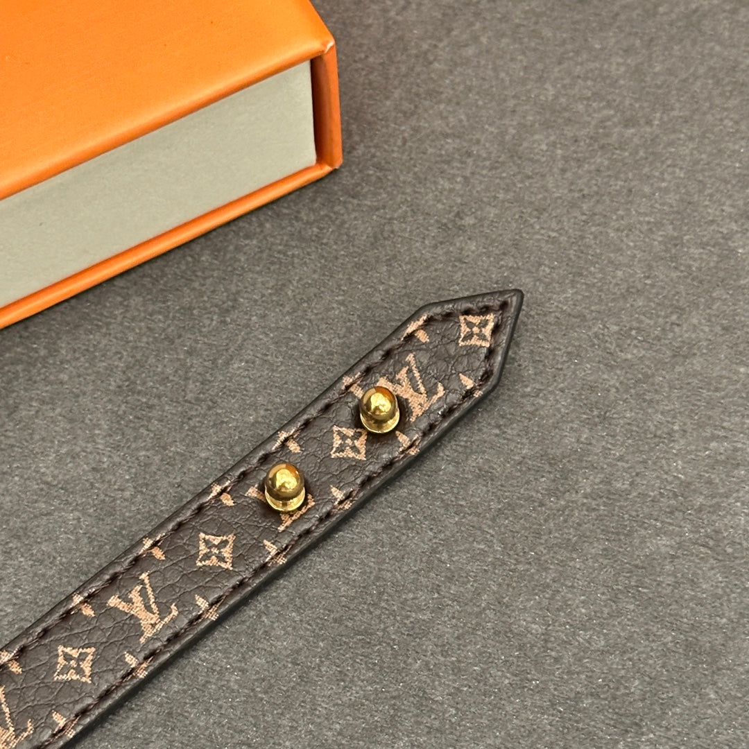 Heart lock leather bracelet