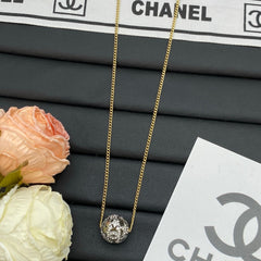 Elegant Diamond Ball Necklace